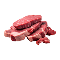 AI generated Raw Meat on Transparent background - Ai Generated png