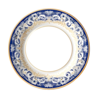 AI generated Dish Plate on Transparent background - Ai Generated png