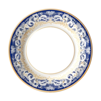 AI generated Dish Plate on Transparent background - Ai Generated png