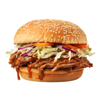 AI generated Crispy Burger on Transparent background - Ai Generated png