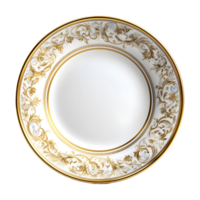 AI generated Dish Plate on Transparent background - Ai Generated png