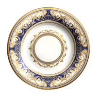 AI generated Dish Plate on Transparent background - Ai Generated png