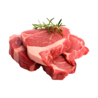 ai gerado cru carne em transparente fundo - ai gerado png