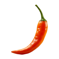 AI generated Red Pepper or Chili on Transparent background - Ai Generated png