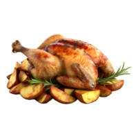 ai généré poulet sur transparent Contexte - ai généré png