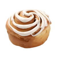 AI generated Cinnamon Roll on Transparent background - Ai Generated png