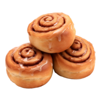 AI generated Cinnamon Roll on Transparent background - Ai Generated png