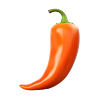 AI generated Red Pepper or Chili on Transparent background - Ai Generated png