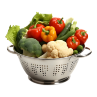 AI generated Basket of Mix Vegetable on Transparent background - Ai Generated png