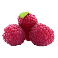 AI generated Raspberry on Transparent background - Ai Generated png