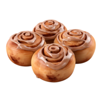 AI generated Cinnamon Roll on Transparent background - Ai Generated png