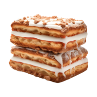 ai généré doux gâteau sur transparent Contexte - ai généré png