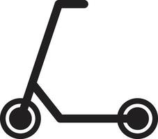 scooter icono aislado en blanco antecedentes . vector ilustración