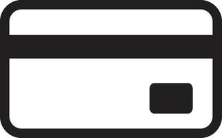 Credit card icon . Debit payment icon vector isolated on white background