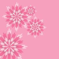 A pink flower for Women's Day banner. Pink color International women's day concept for banners, vector illustration