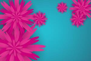 A Pink flower on light blue background, wallpaper, poster, post card vector design concepts for Women's day concept vector