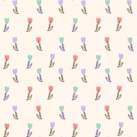 tulip seamless parttern. Pattern for textiles, wrapping paper, wallpapers, backgrounds vector