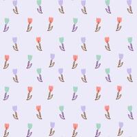 tulip seamless parttern. Pattern for textiles, wrapping paper, wallpapers, backgrounds vector