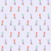 tulip seamless parttern. Pattern for textiles, wrapping paper, wallpapers, backgrounds vector