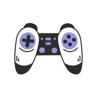 Video game joystick doodle illustration vector