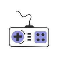 Retro video game controller vector