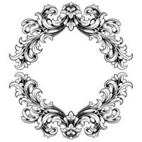 Luxury Frame Ornament Wedding Decoration Border vector