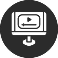 icono de vector de tutorial de vídeo