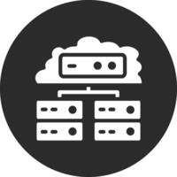 Cloud Database Vector Icon