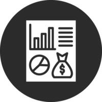 Financial Report Vector Icon