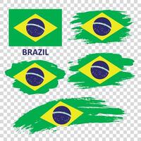 conjunto de vector banderas de Brasil