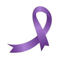 Cancer awareness ribbon illustration vector