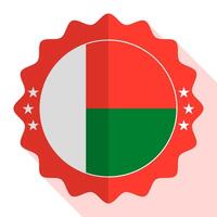 Madagascar calidad emblema, etiqueta, firmar, botón. vector ilustración.