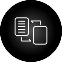 Document Migration Vector Icon