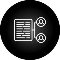 Document Collaboration Vector Icon