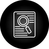 Document Search Vector Icon