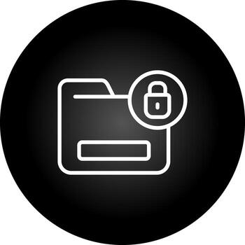 Document Encryption Vector Icon