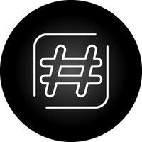 Hashtag Vector Icon
