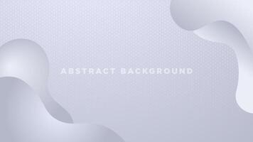 Modern abstract wavy light silver background smooth white color vector