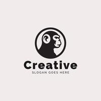 Creative Monkey Logo Design on a Neutral Background for Branding Purposes vector