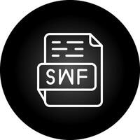 icono de vector de swf