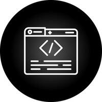 icono de vector de programación