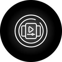 Video Gallery Circle Vector Icon