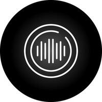 Audio Spectrum Circle Vector Icon