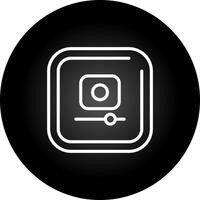 Video Record Square Vector Icon