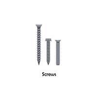 Screws color illustration vector. Work tool icon for web, tag, label, mechanical shop, garage, repair shop, workshop. Symbol for mechanical engineering, carpentry, mechanic, engineer, carpenter vector