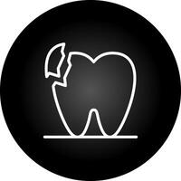 Broken Teeth Vector Icon