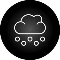 icono de vector de nube