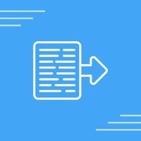 Document Export Vector Icon