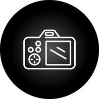 icono de vector de cámara dslr