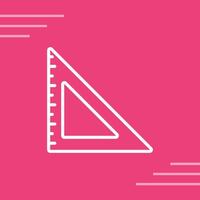 Triangular Ruler Vector Icon